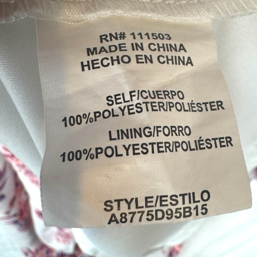 Floral Off the Shoulder Dress Womens Size Large Cottage Romantic Fairy Flowy - Picture 3 of 12